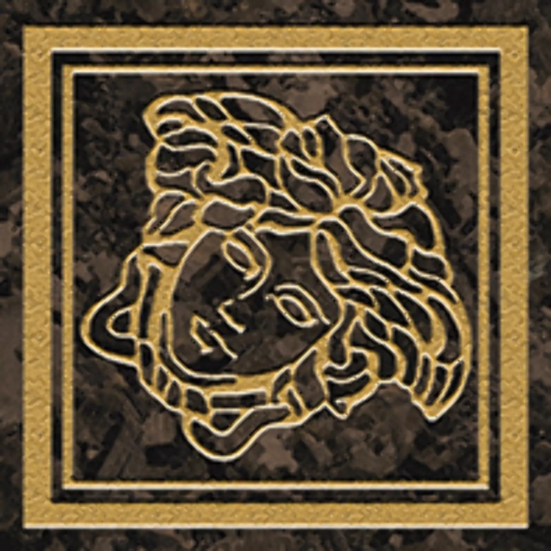 Вставка VERSACE Meteorite TOZ.MED.LAP MOKA/ORO 9.8x9.8 G0047294