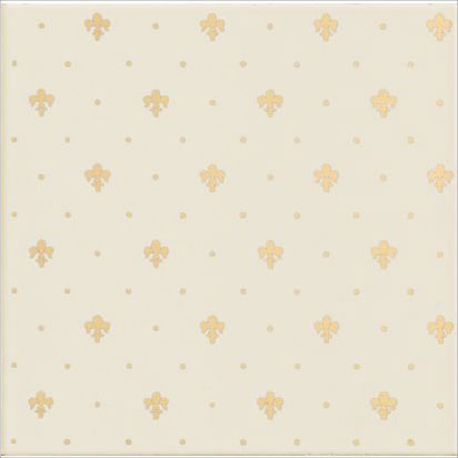  PETRACERS GRAND ELEGANCE GOLD Giglio ORO 24kt su Panna 20x20 