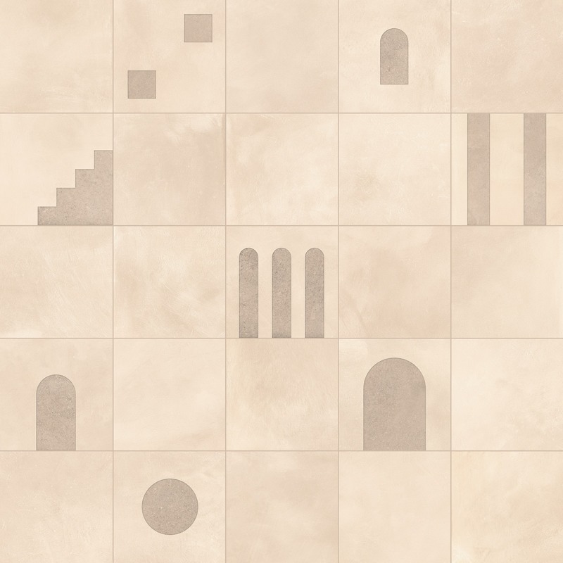 Керамогранит KEOPE cottomilano TALCO DEC.ARCHETIPO (20-40% - DECORO / 60-80% - FONDO) 20Х20 (KH5K)