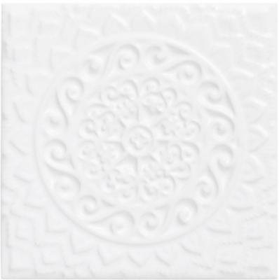 Напольная плитка ADEX STUDIO RELIEVE MANDALA UNIVERSE SNOW CAP 14,8x14,8 