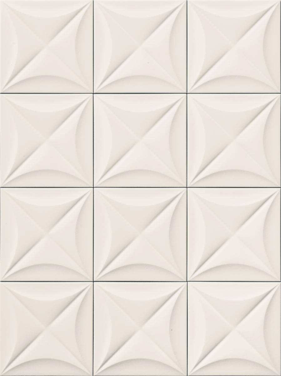  MARCA CORONA 4D Flower White 20х20 