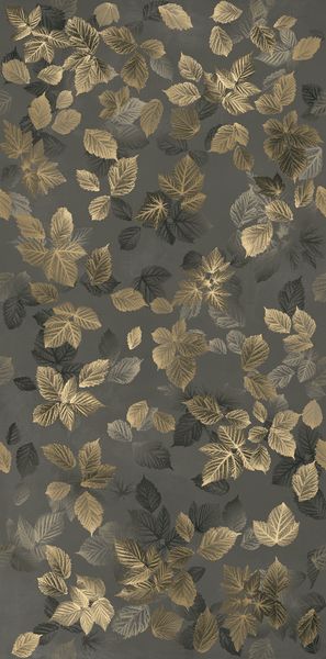  LA FENICE NATURAL TERRE Natural Resine Decoro Foglie Caffè 60х120 