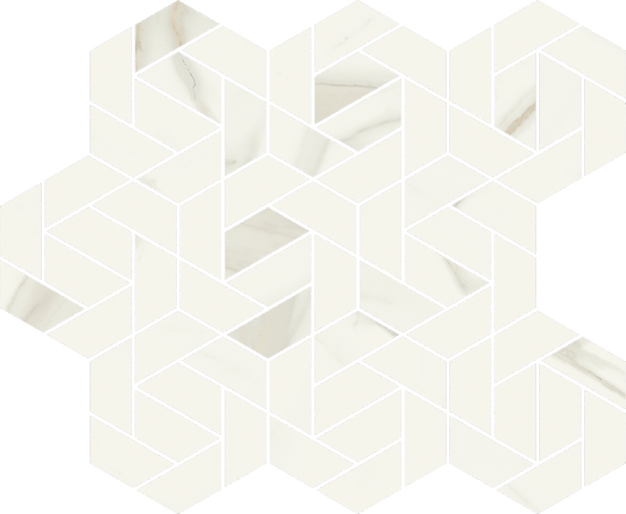  ITALON Metropolis Calacatta Gold Mosaico Icon Nat 28.6x34.7 
