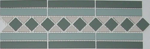 Напольная плитка TOPCER Victorian Designs Border BELFAST 2 Strip Stand. (13+16+18) 42x14,5 