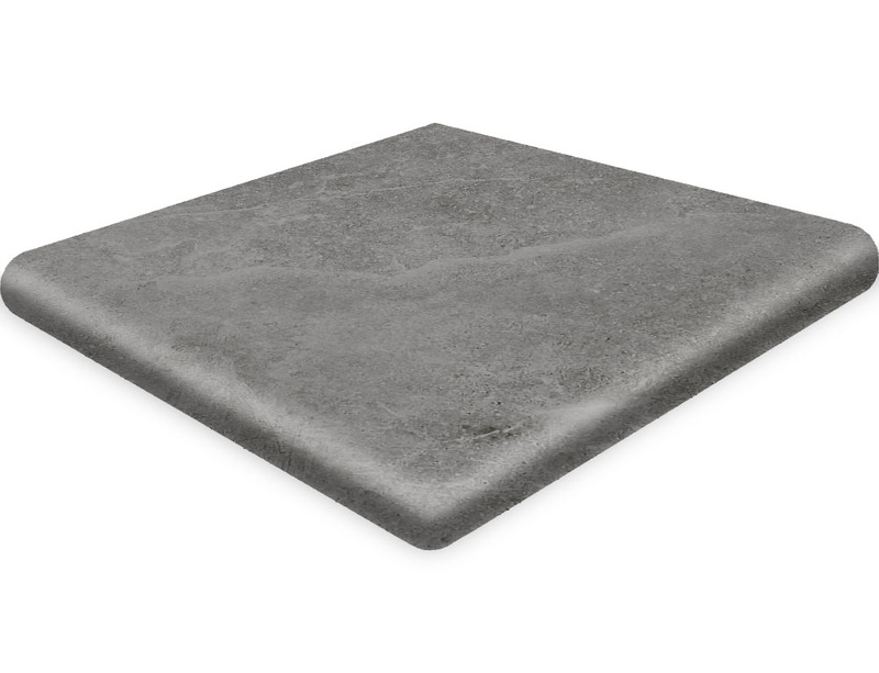 GRES ARAGON PETRA Esquina Redonda Petra Antracita Antidesl 33x33, артикул 906824 — gra-nit.ru