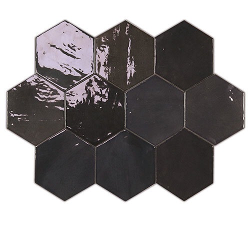 Настенная плитка WOW ZELLIGE HEXA Керамическая плитка WOW Zellige Hexa Graphite 10.8x12.4 122087 