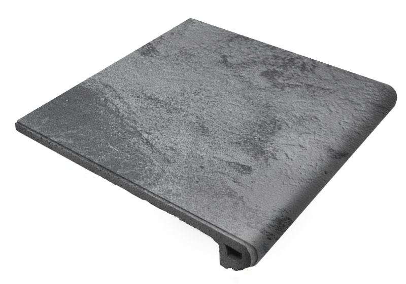 Ступень GRES ARAGON METAL Peldaño Redondo 33 Black 33x33 906860