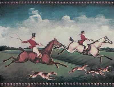  PETRACERS GRAND ELEGANCE Fox Hunting B (Two Riders) 15x20 