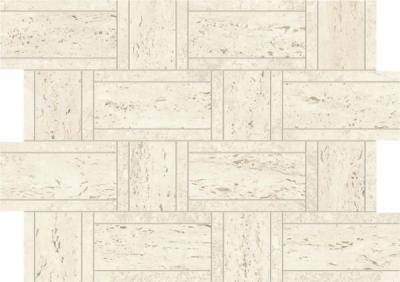 White Mosaico Basketweave