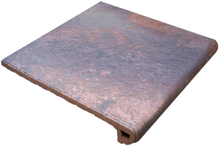 Ступень GRES ARAGON METAL Peldaño Redondo 33 Red 33x33 906866