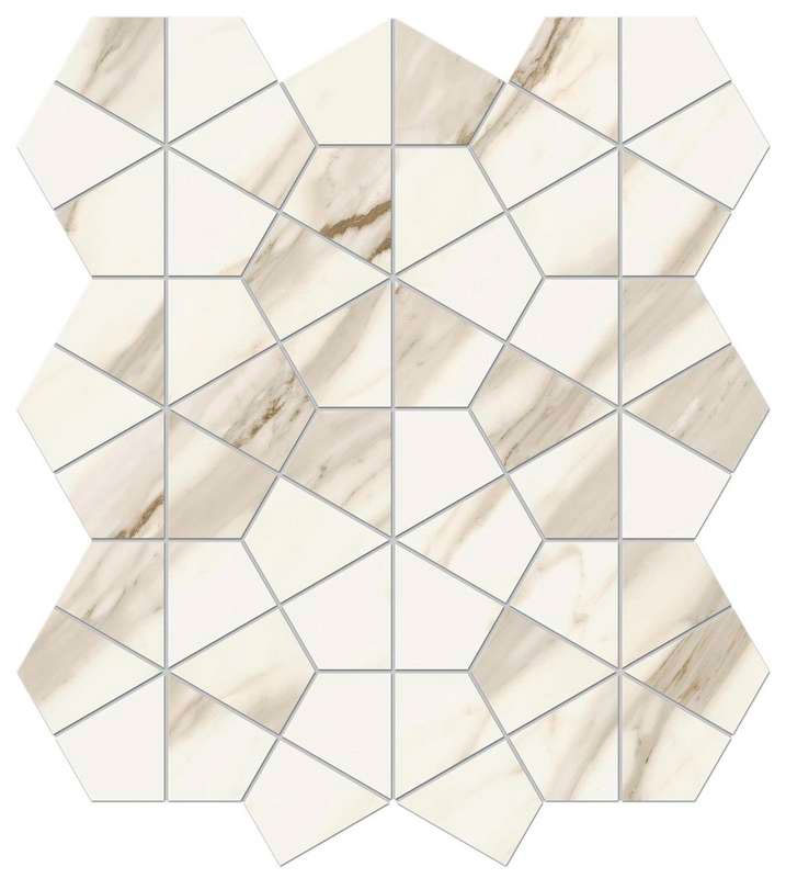  ATLAS CONCORDE MARVEL MERAVIGLIA Calacatta Bernini Hexagon Lapp 40.3x46.6 