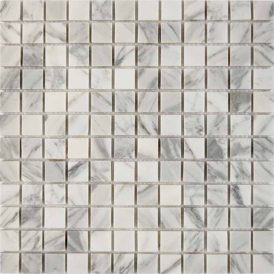 Мозаика Pixel Bianco carrara полированная 30.5x30.5 PIX 242