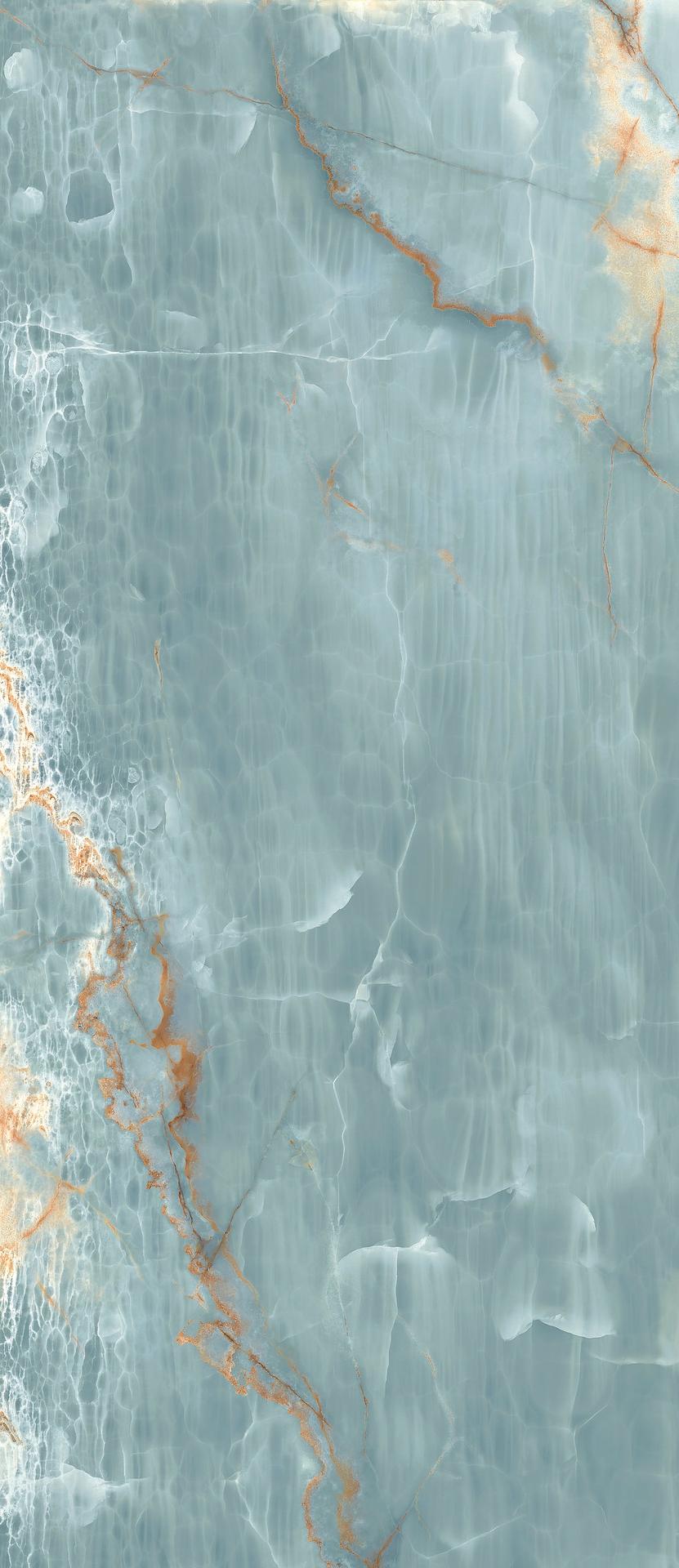 Керамогранит IMOLA THE ROOM Onyx Aqua Blue Gold глянцевая 120x278 BLU AQ6 278 LP