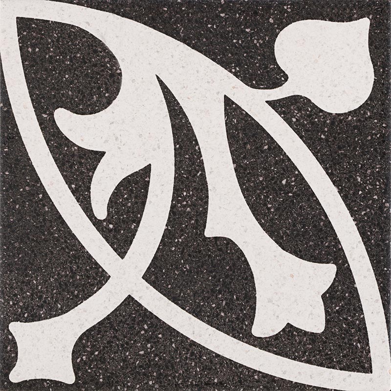  PAMESA Deco DC. Erte Negro 22.3x22.3 