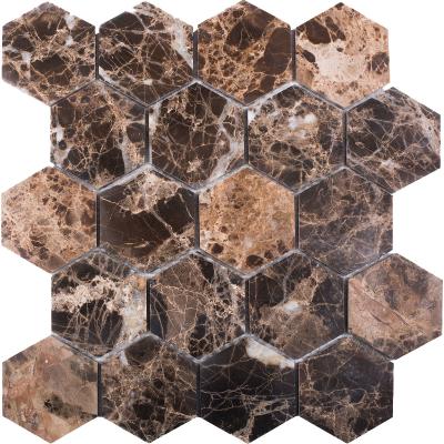 HEXAGON DARK EMPERADOR POLISHED 63x63