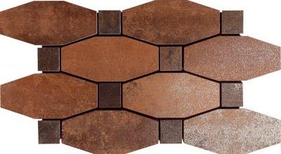 Напольная плитка APAVISA Metal COPPER LAP MOSAI BLEND 13,8x25,75 
