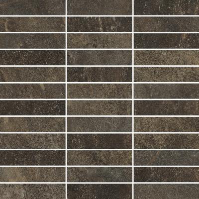 Напольная плитка ITALON Genesis Mercury brown mosaico grid 