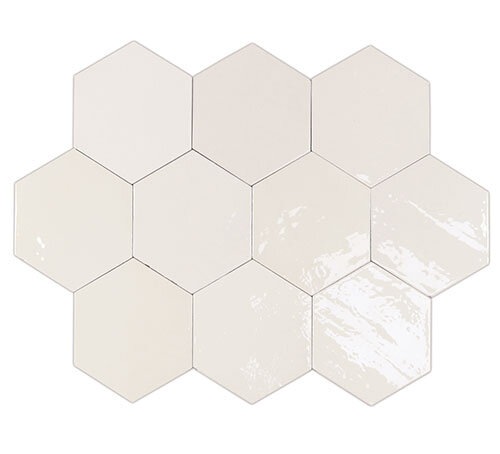 Настенная плитка WOW ZELLIGE HEXA Керамическая плитка WOW Zellige Hexa White 10.8x12.4 122078 