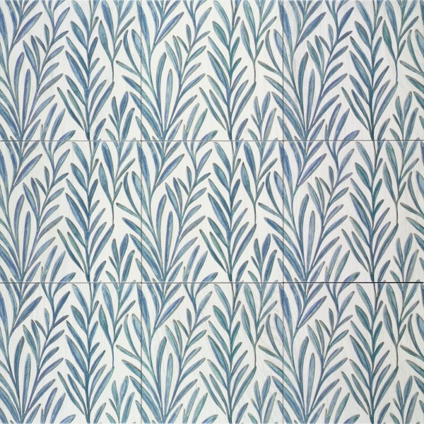 Декор MAINZU FOLIAGE INDIGO глянцевая, матовая 20x20 PT04003