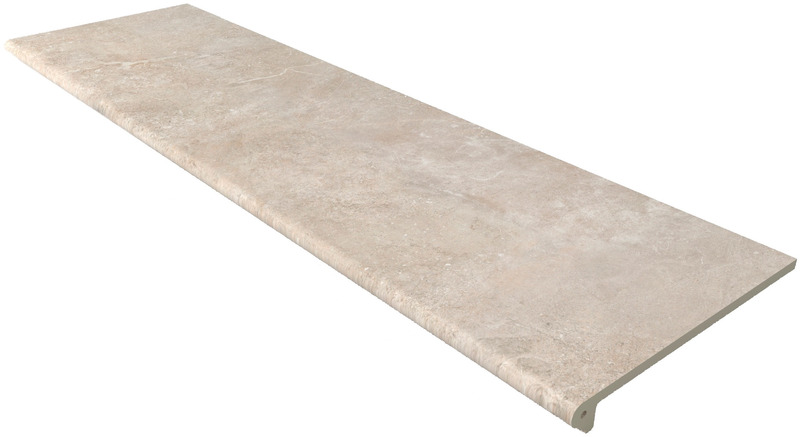 GRES ARAGON PETRA Peldaño Redondo 120 Petra Beige Liso 30x120, артикул 970444 — gra-nit.ru