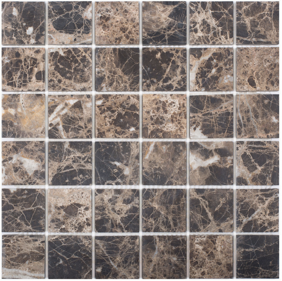 Мозаика Pixel Dark Emperador матовая 30.5x30.5 PIX 303