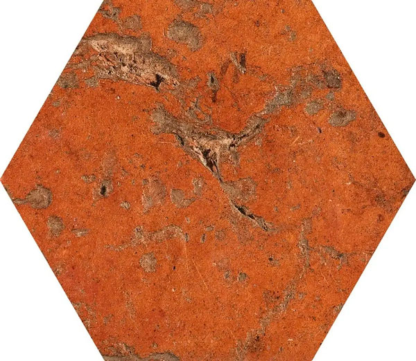  CIR SERENISSIMA COTTO DEL CAMPIANO Rosso Siena Esagone 15.8x18.3 