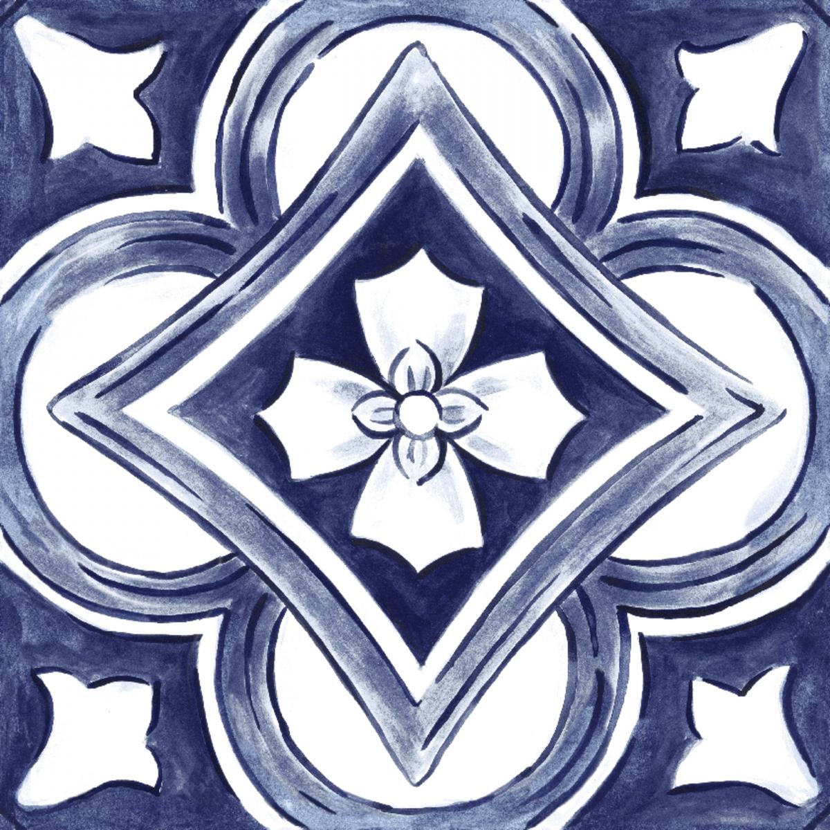  RAGNO AMURI Decoro Maiolica Tappeto 1 Glossy 20х20 RT 