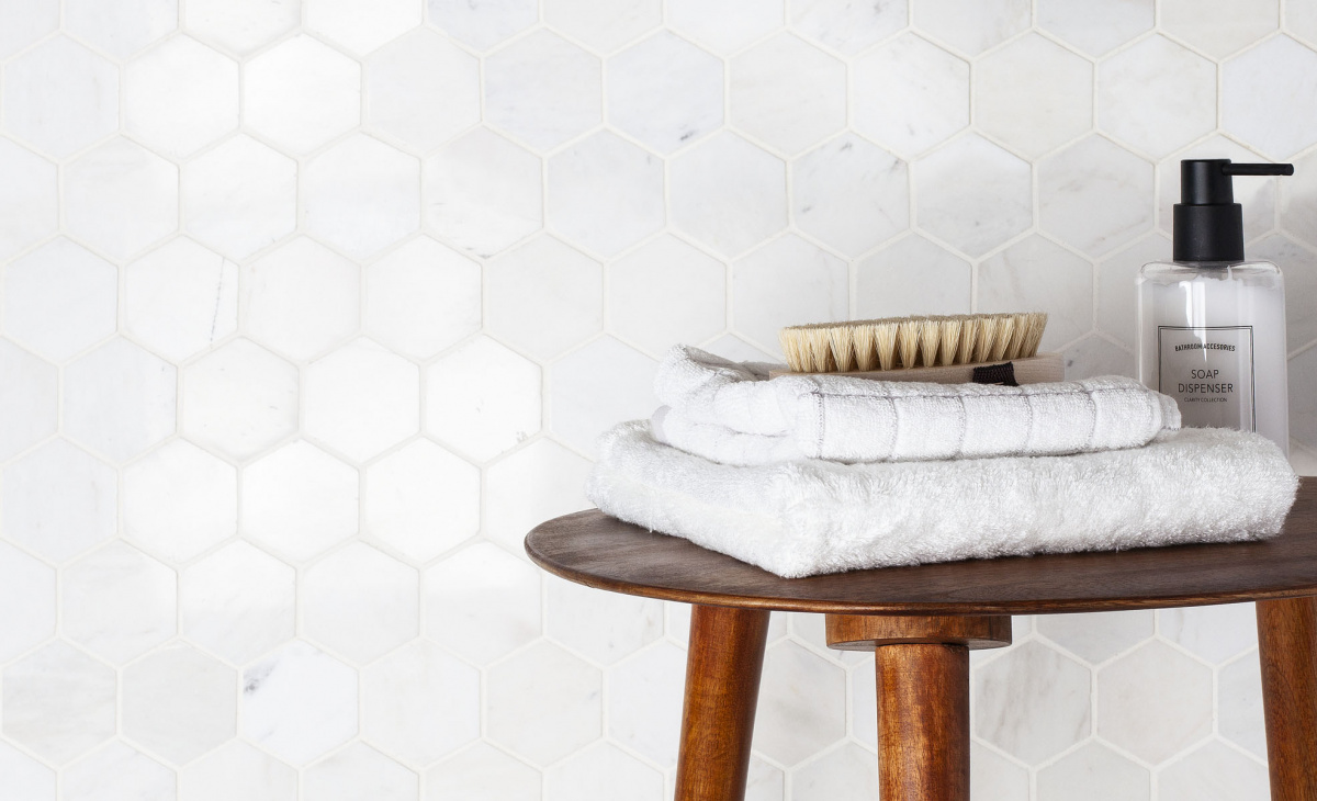 Напольная плитка Каталог товаров Мозаика HEXAGON VMwP 64x74 
