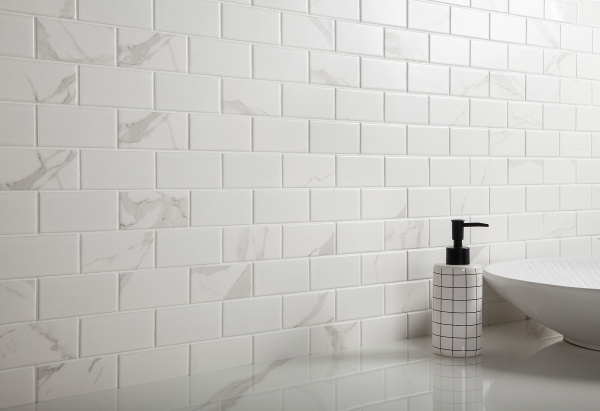 Напольная плитка STARMOSAIC Brick and Metro Brick Carrara Matt 45х95 