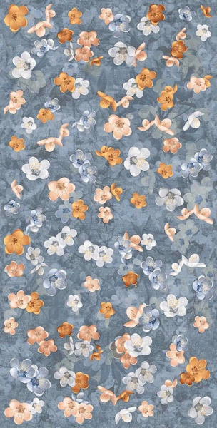 Керамогранит PIEMME Homey Bloom Blue Nat/Ret 60X120 (05275)