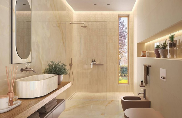  FAP CERAMICHE GEMME Beige Brillante RT 120x278 