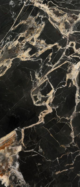 Керамогранит AVA CERAMICA MARMI SICILIANI Black Gold лаппатированная 120x280 276002