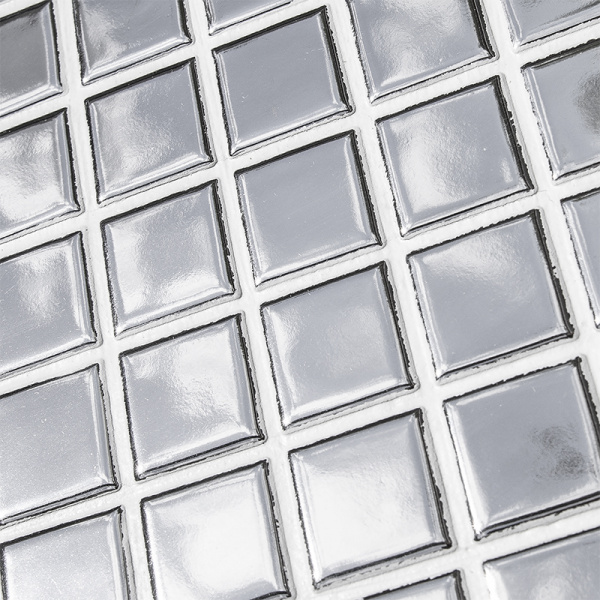 Напольная плитка STARMOSAIC Metal Silver Glossy 23х23, Metal 