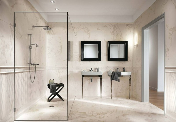Напольная плитка FAP CERAMICHE Roma Calacatta 25x75 