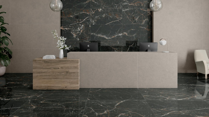 Керамическая плитка PAMESA CR.LUX в интерьере lux2