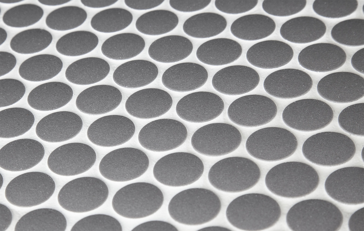 Напольная плитка STARMOSAIC Non-Slip Penny Round Dark Grey Antislip D19 