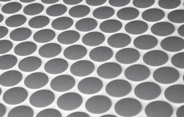 Напольная плитка STARMOSAIC Non-Slip Penny Round Dark Grey Antislip D19 