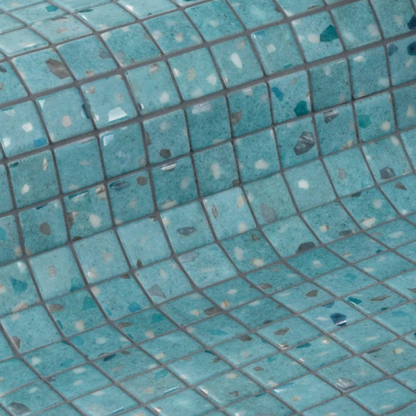 Мозаика EZARRI Terrazzo Teal 25 31.3x49.5