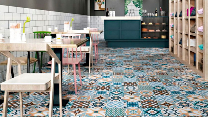 Керамическая плитка Deshun Ceramics Art Decor в интерьере d1