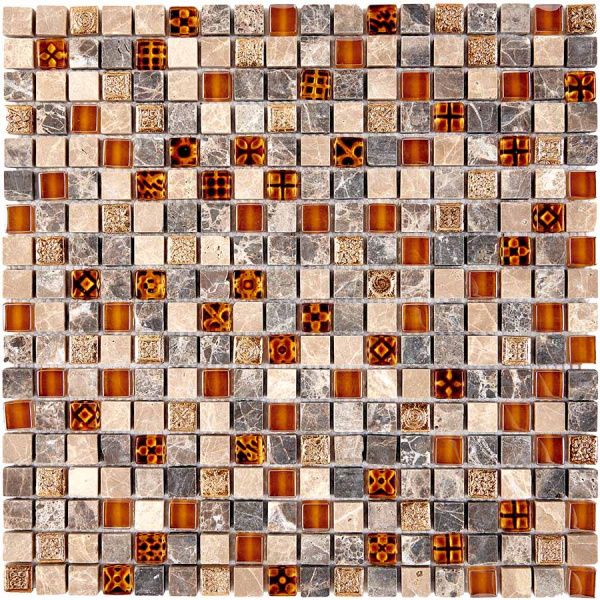 Мозаика Pixel Камень и стекло глянцевая 30x30 PIX 720
