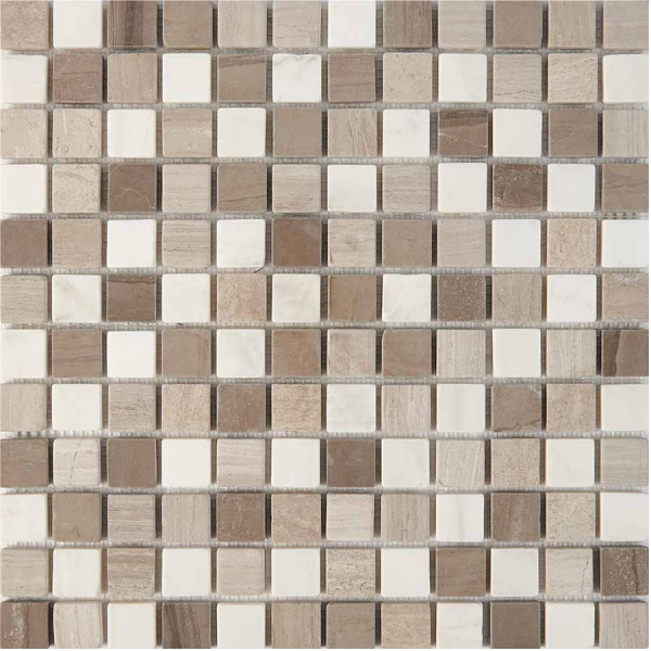 Мозаика Pixel White Wooden, Dolomiti Bianco, Athens  Grey матовая 30.5x30.5 PIX 279