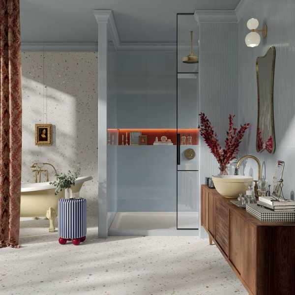  FAP CERAMICHE MATERIA BRILLANTE Cielo 50x120 RT 