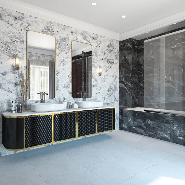  Absolut Gres PRADO ONIX Ordito Grey gloss 1200x600 