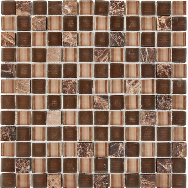 Мозаика Pixel Камень и стекло глянцевая и матовая 30x30 PIX 723