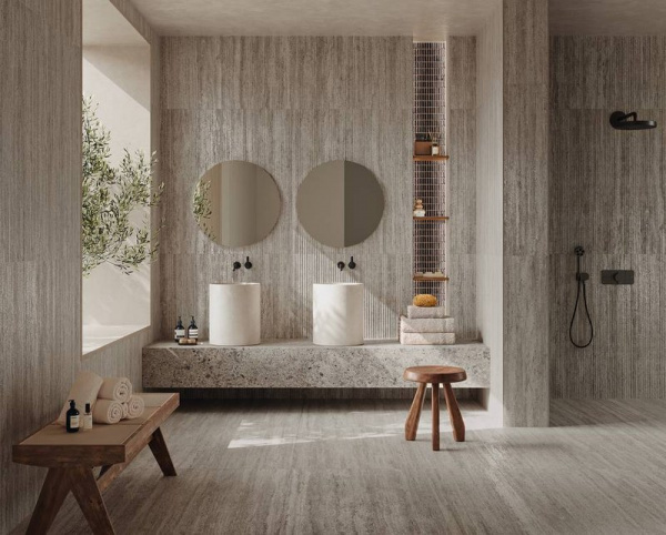  FAP CERAMICHE MATERIA CLASSICA Groove Tortora Matt RT 50x120 