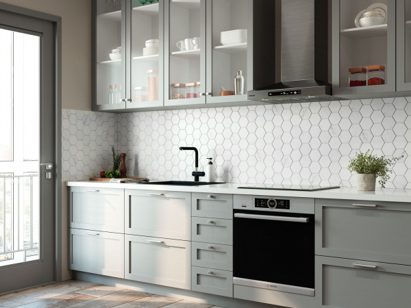 Напольная плитка STARMOSAIC Geometry Hexagon big Carrara Matt 95х110 