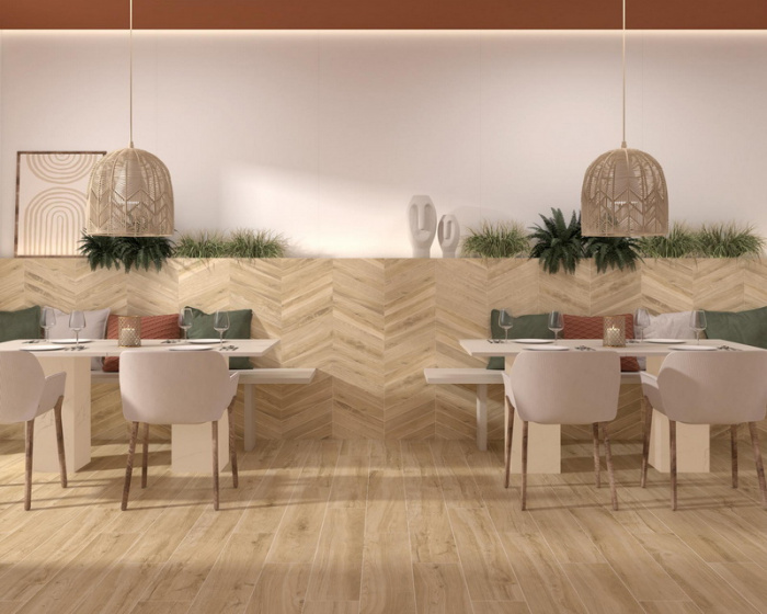 Керамическая плитка PAMESA ROVERE в интерьере ro16