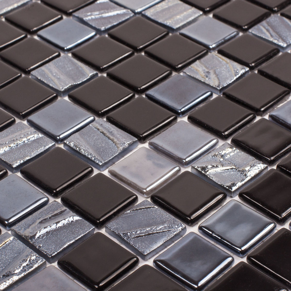 Напольная плитка VIDREPUR ASTRA Mosaic Astra Black 