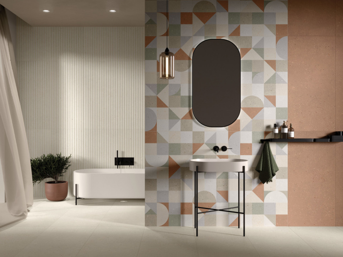 Керамическая плитка DADO CERAMICA GEOLOGY в интерьере gg2