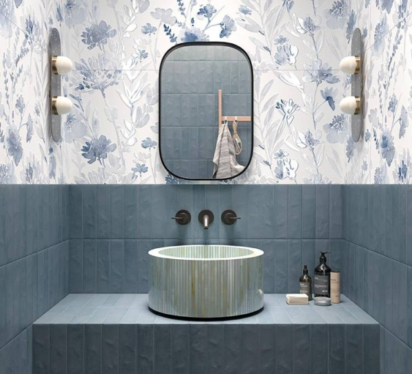 FAP CERAMICHE MILANO MOOD Mood Flower Blu 50x120 RT 